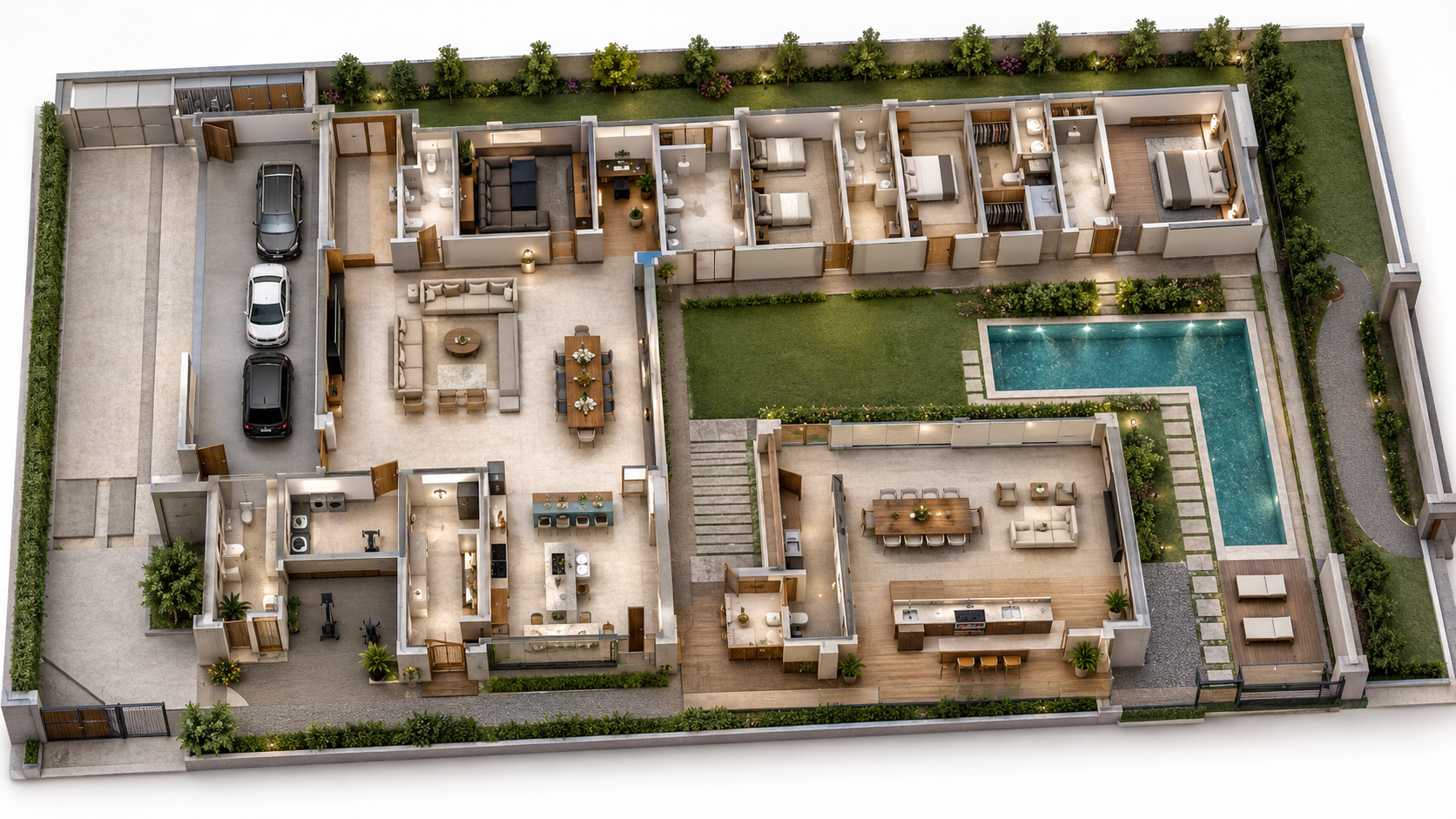 Projeto hidráulico — residência de alto padrão